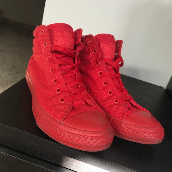 Converse Shoes - All Red High-Top Converse!